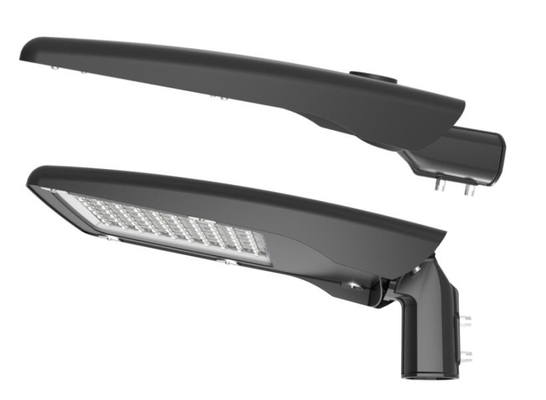 Czarny regulowany adapter 30 W - 150 W Zewnętrzne oświetlenie uliczne LED Wysokie światło do parku