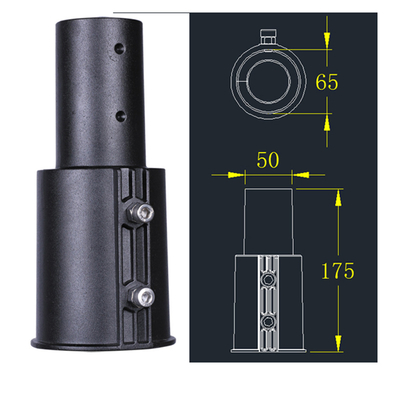 ADC12 A380 Elementy odlewane ciśnieniowo Części Latarnia uliczna Adapter 60 mm do 80 mm